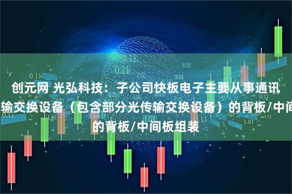 创元网 光弘科技：子公司快板电子主要从事通讯基站/传输交换设备（包含部分光传输交换设备）的背板/中间板组装