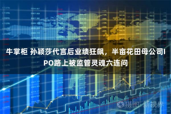 牛掌柜 孙颖莎代言后业绩狂飙,半亩花田母公司IPO路上被监管灵魂六连问